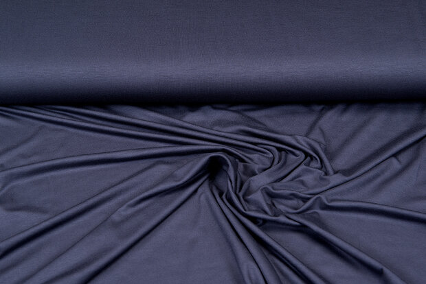 Viscose jersey donkergrijs