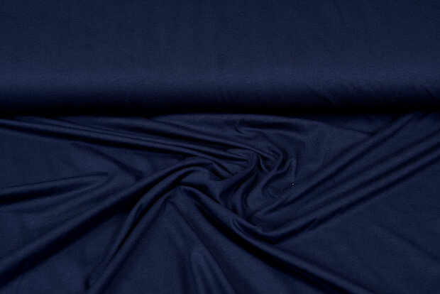 Viscose jersey donkerblauw