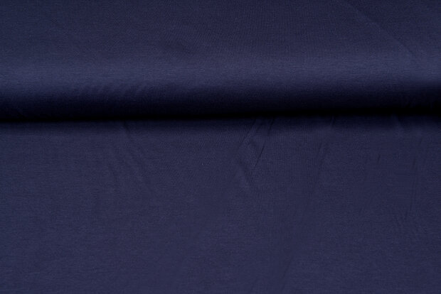 Viscose jersey donkerblauw-paars