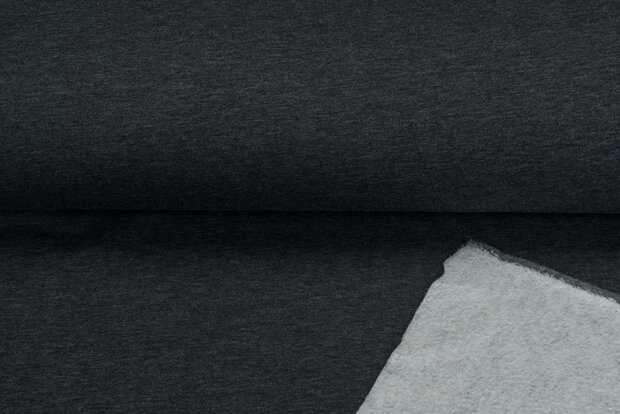 Sweat melee White Yarn donkergrijs