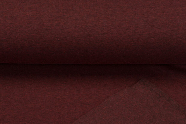 Sweat melee Black Yarn donkerrood