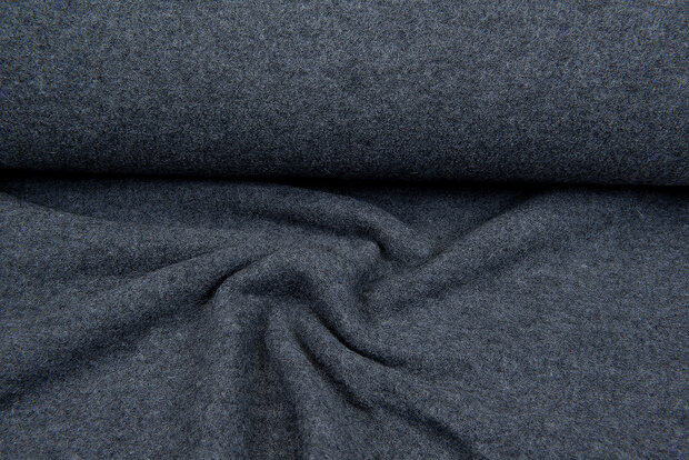 Walkloden dunkelgrau melange