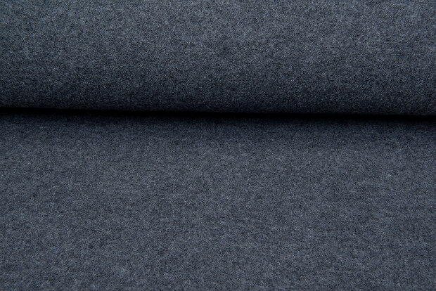 Walkloden dunkelgrau melange