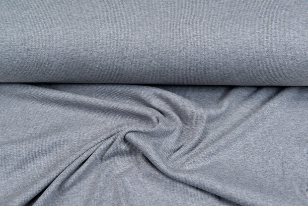 Rib jersey grijs melee