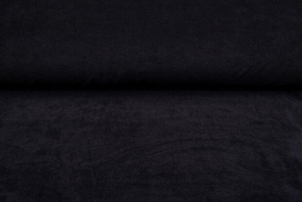 Badstof gebreid zwart