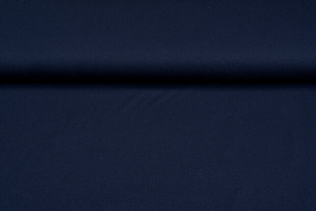 Basic Katoenen Tricot donkerblauw