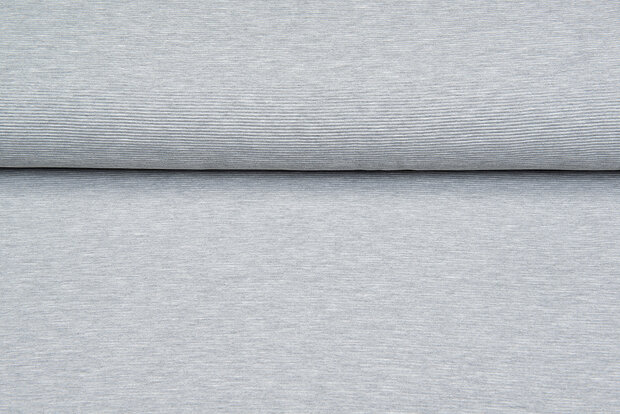 Ottoman Ripp Jersey grau