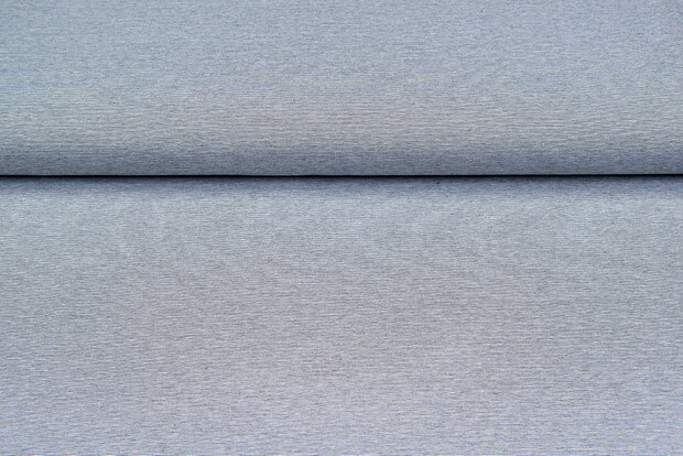 Katoenen Tricot stripes grijs-zwart