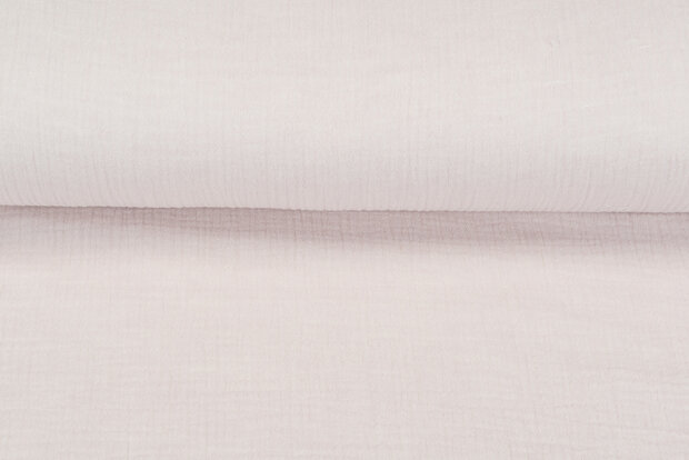 Katoenen Mousseline melange baby roze