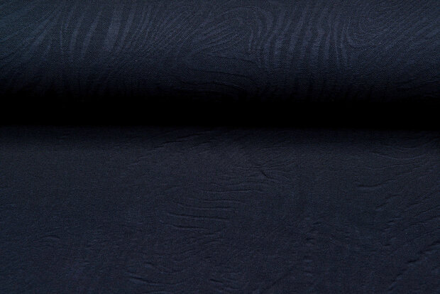 Gebreide Jacquard stof retro stripes 1 zwart