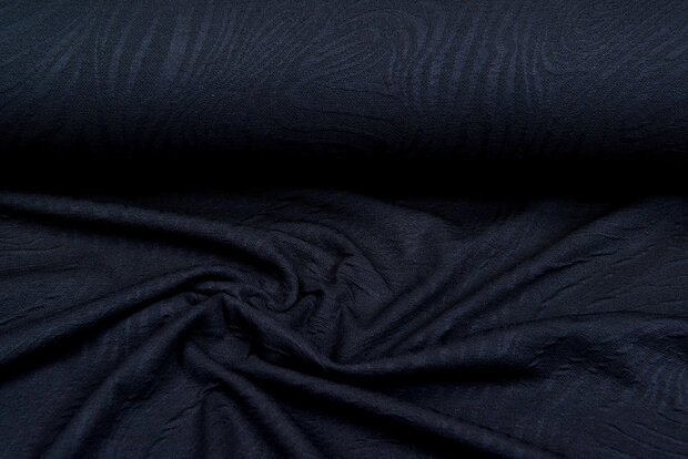 Gebreide Jacquard stof retro stripes 1 zwart