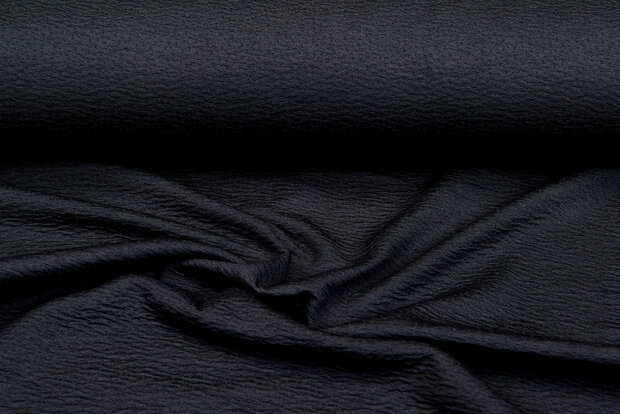 Gebreide Jacquard stof little dots zwart