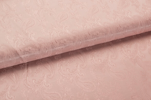 Voeringstof jacquard Paisley VO50 zalmroze