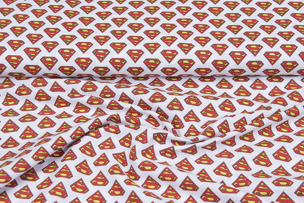 Licentie Katoen Poplin bedrukt Superman