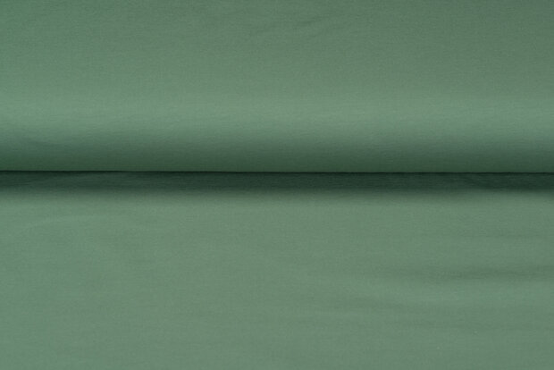 French Terry pastel donkermint 1