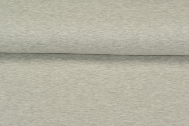 French Terry lichtgrijs melee