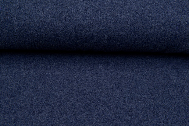 Walkloden blauw melange