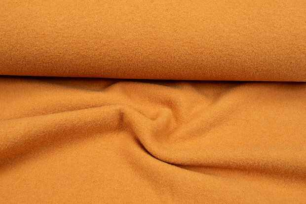 Walkloden donker okergeel