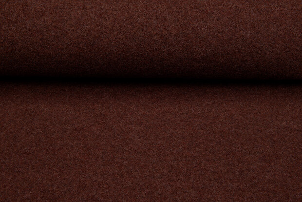 Walkloden bruin melange