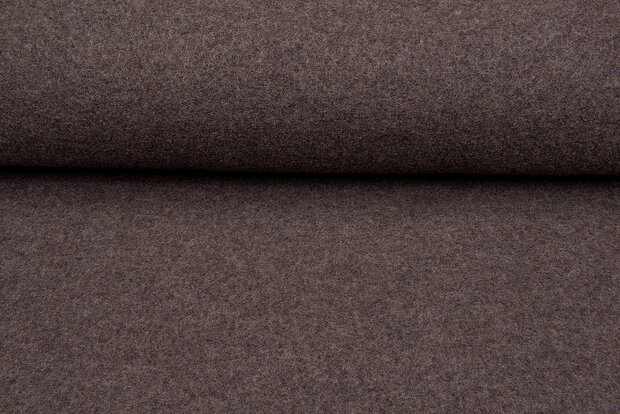 Walkloden donkertaupe melange