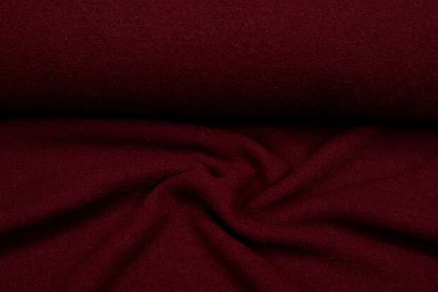 Walkloden donkerrood