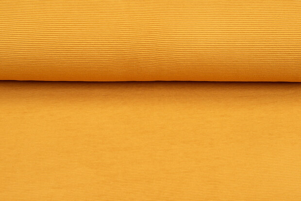 Ottoman Rib jersey okergeel