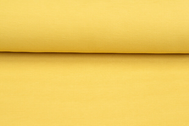 Ottoman Rib jersey geel