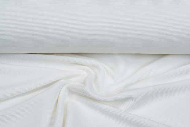 Ottoman Rib jersey ecru