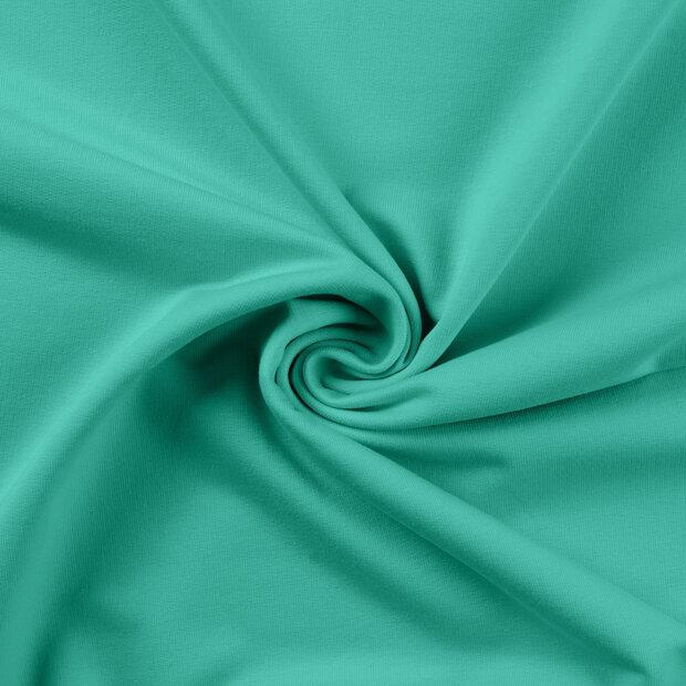French terry licht emerald