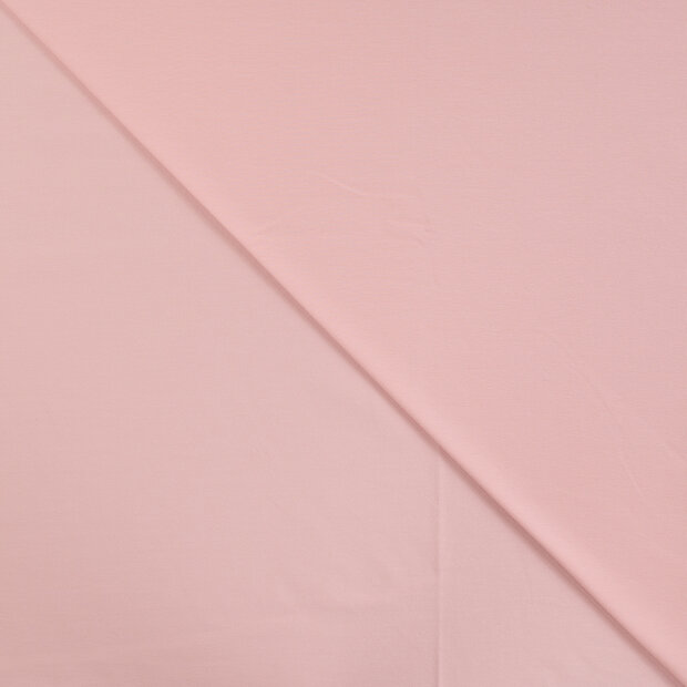 Katoenen tricot licht zalm