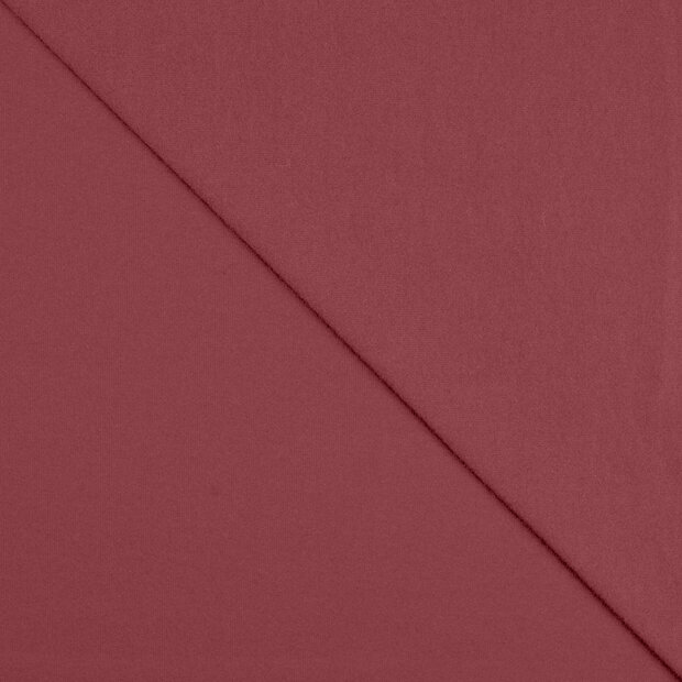 Katoenen tricot donker oudroze