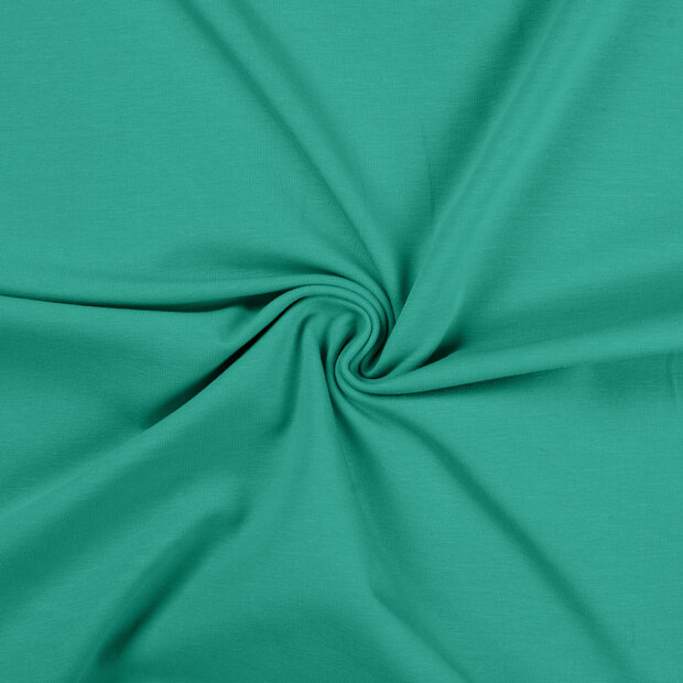 Katoenen tricot licht emerald