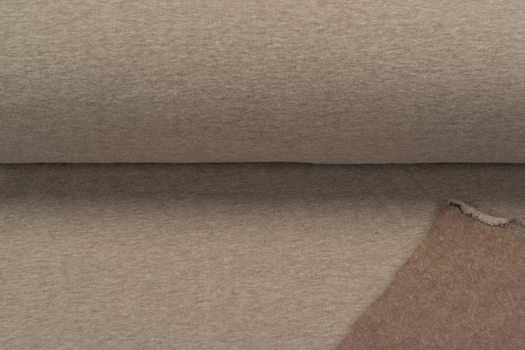 Sweat melee White Yarn bruin-grijs