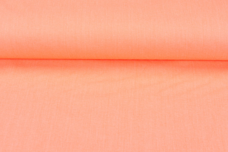 Katoenen Stretch neon oranje
