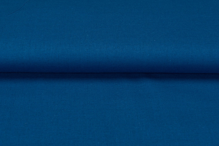 Viscose Linnen kobaltblauw