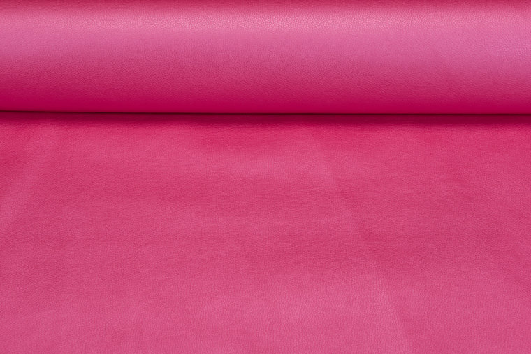 Kunstleer metallic roze