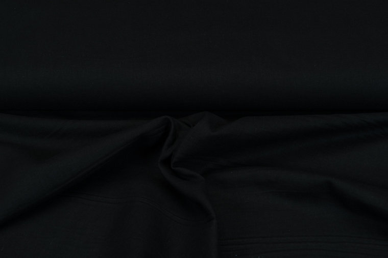 Katoenen linnen zwart