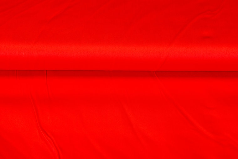 Katoenen Stretch rood-oranje