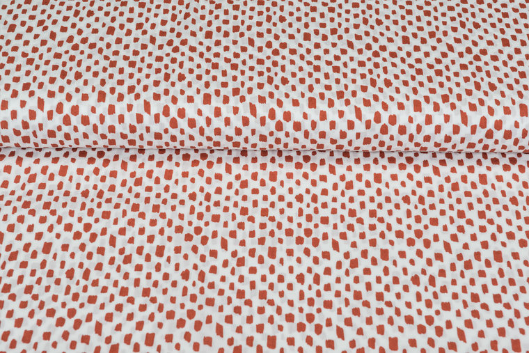 Katoen Poplin bedrukt brush stripes JS234