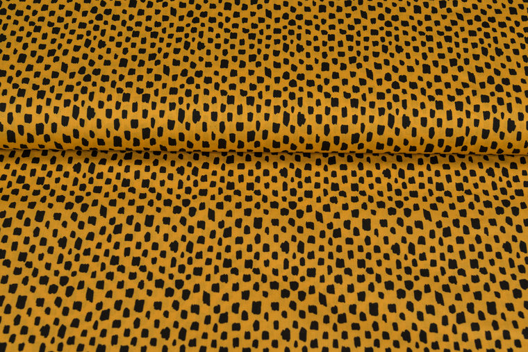 Katoen Poplin bedrukt brush pattern JS212