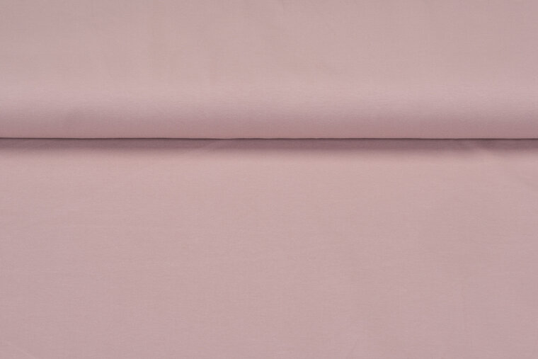 Katoenen Tricot uni oud roze