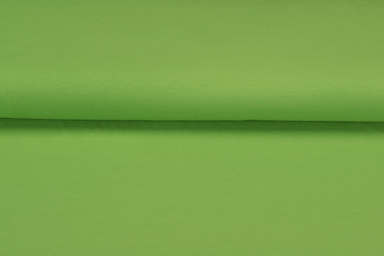 Katoenen Tricot limegroen