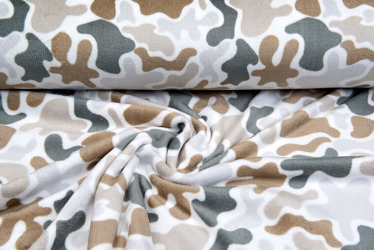 Wellness fleece bedrukt camouflage