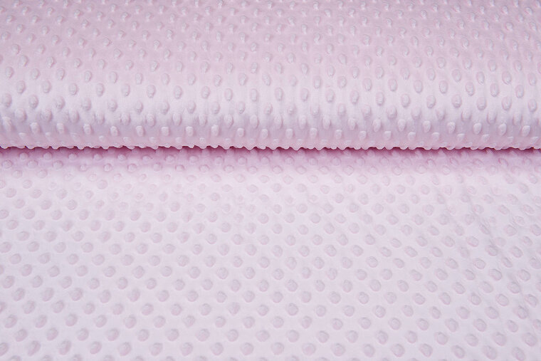 Minky fleece lichtroze