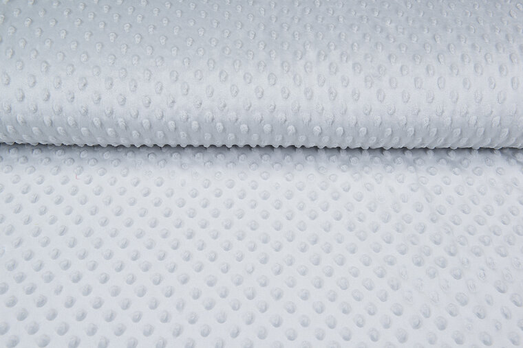 Minky fleece lichtgrijs