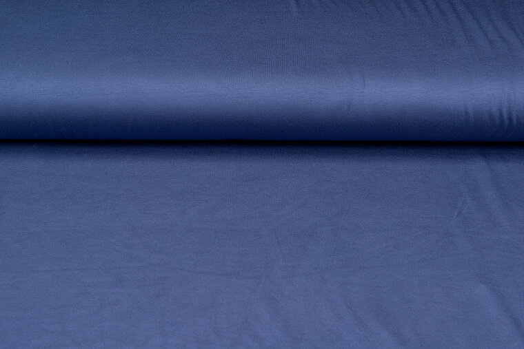Viscose jersey metaalblauw