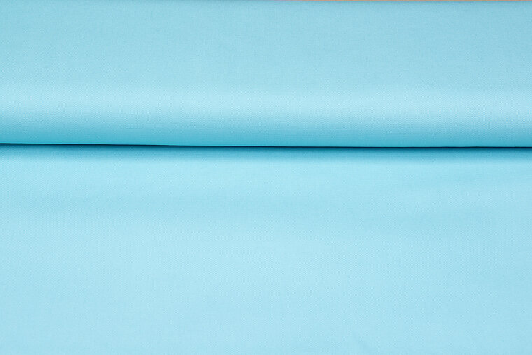 Canvas uni aqua blauw