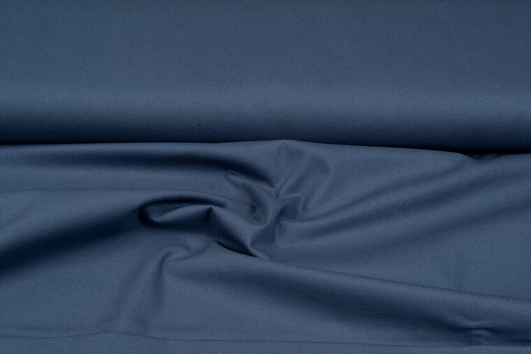 Canvas uni metaalblauw