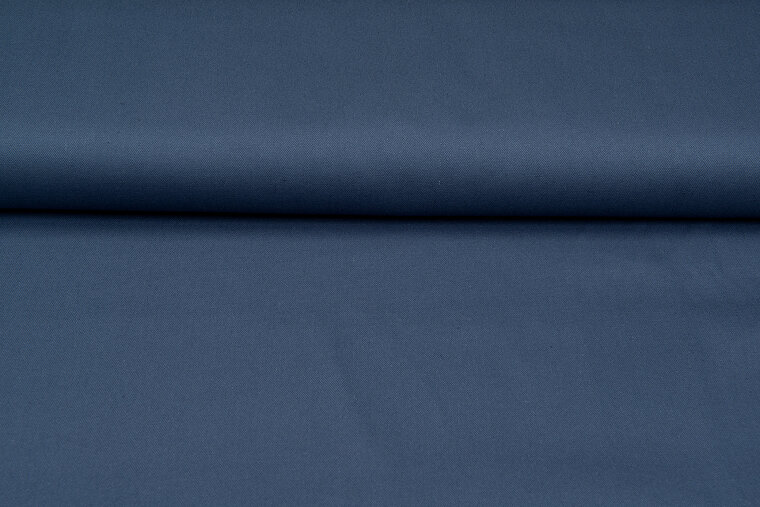 Canvas uni metaalblauw