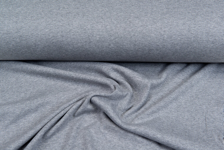 Rib jersey grijs melee